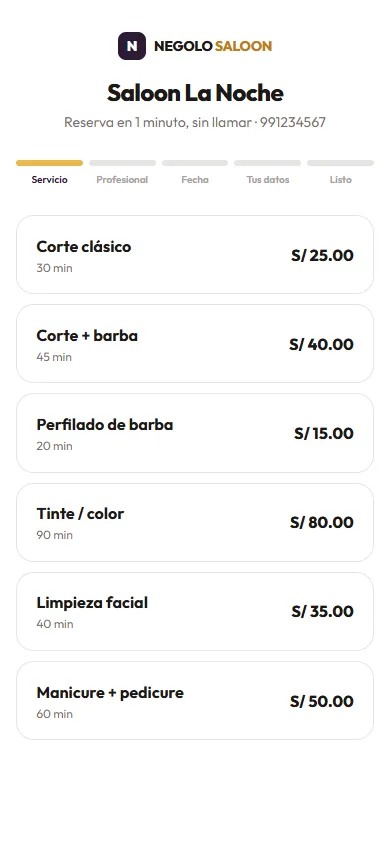 Reserva en el celular, en 5 pasos